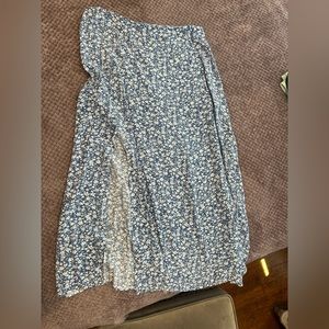 Floral Split Skirt